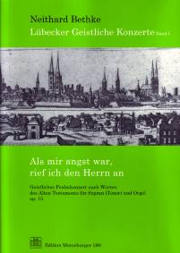 Titelbild der Notenausgabe - alte Stadtansicht Lübeck