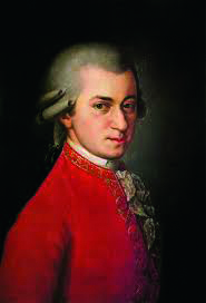 ein Portraitbild Mozarts