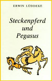 Titelbild der Gedichtausgabe mit einer Grafik eines Steckenpferds und eines Pegasus
